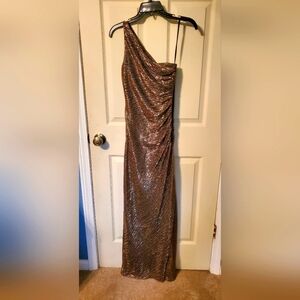 Gold formal dress